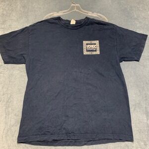 Alstyle Apparel & Activewear T Shirt Mens XL Navy Blue Cotton Graphic Print Tee